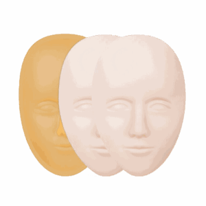 2 x Mannequin Head Bases + 4 Silicone Masks
