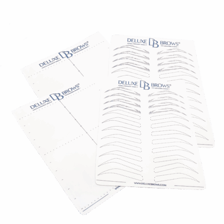Deluxe Brows® Artificial Practice Skin/Latex with Templates