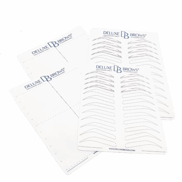 Deluxe Brows® Artificial Practice Skin/Latex with Templates